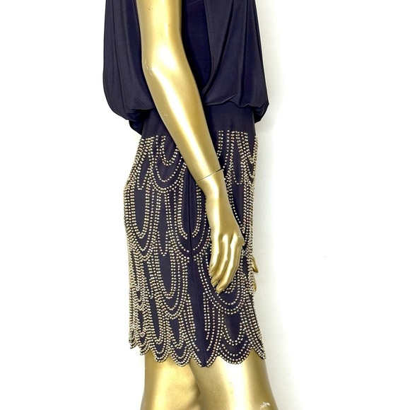 VINTAGE CACHE beaded/embellished dress sz 2 - Picture 3 of 8